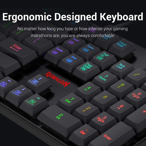 REDRAGON S107 K509 Full Size Semi Mechanical Wired Gaming Keyboard ( Black )