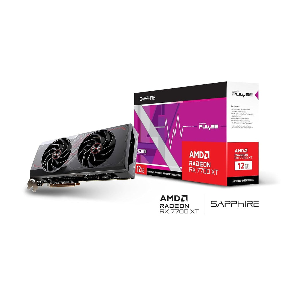 SAPPHIRE Pulse Radeon RX 7700 XT 12GB AMD Graphic Card