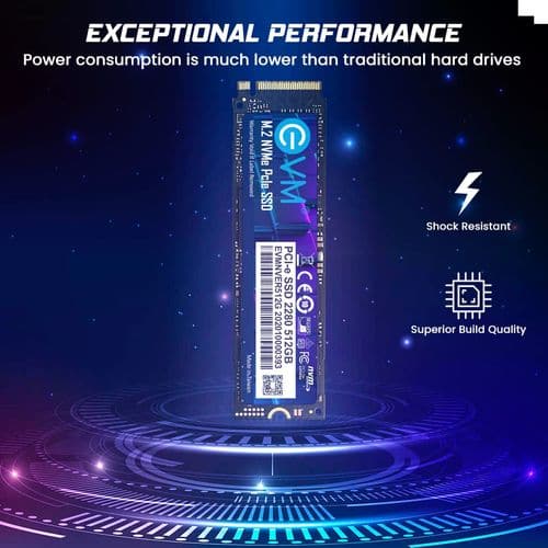 EVM 512GB M.2 NVMe Gen3 Internal Solid State Drive (SSD)