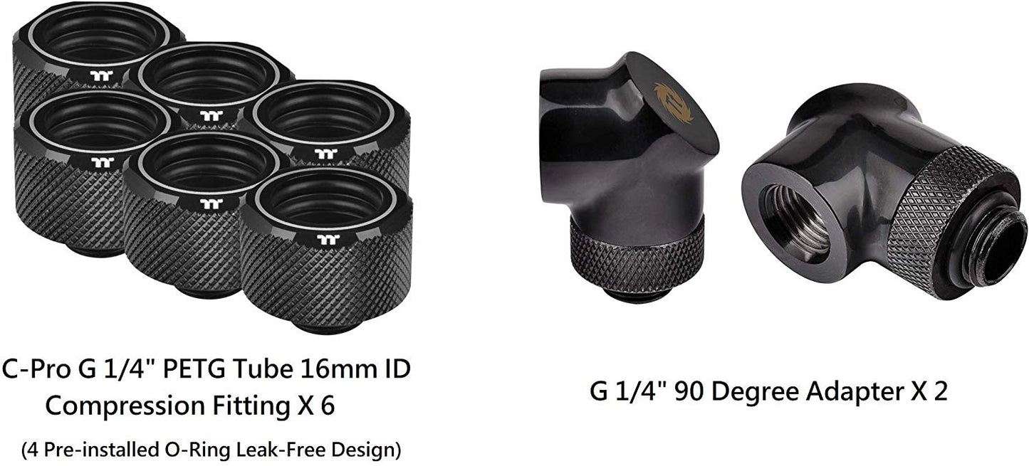 THERMALTAKE Pacific C240 DDC Soft Tube Water Cooling Kit (Black)