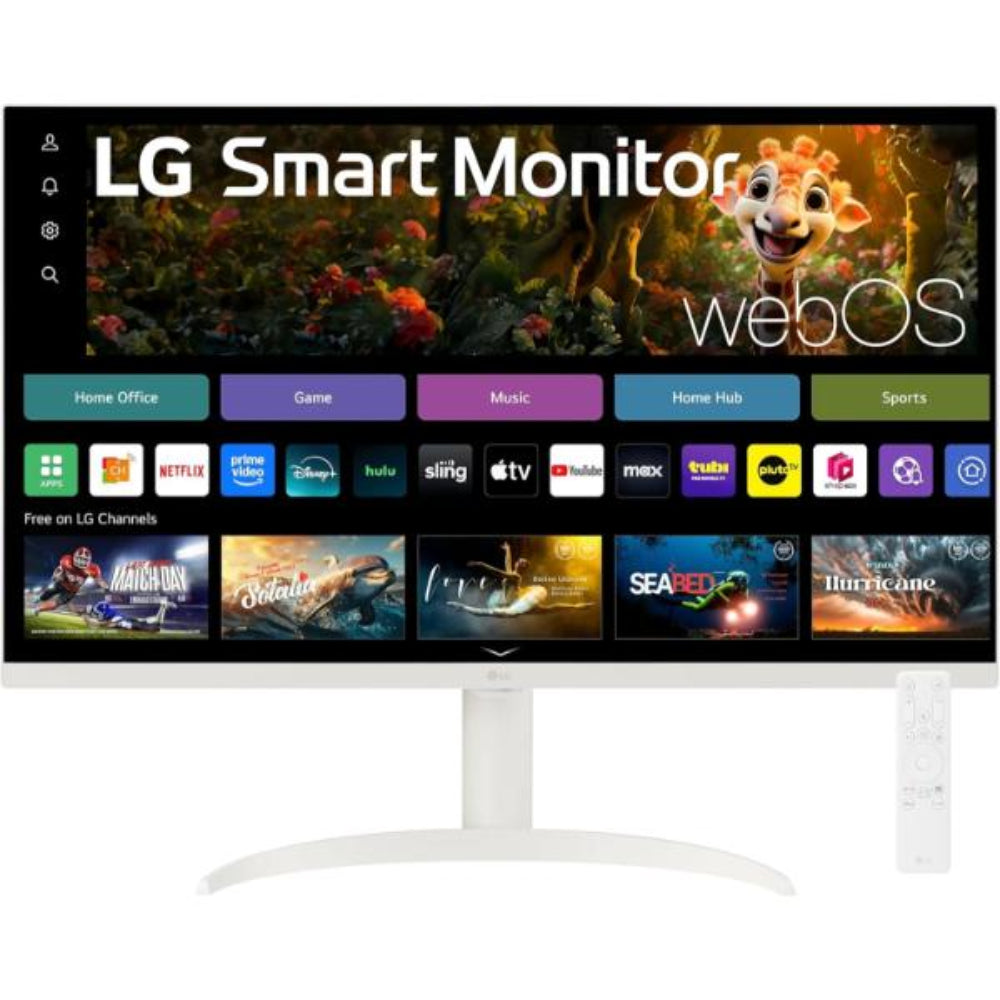 LG 32SR75U-W 32 Inch 4K UHD 60Hz IPS Panel 90% SRGB 1MS AMD Freesync Smart Monitor