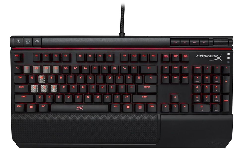 HYPERX Alloy Elite RGB Full Size Mechanical Wired Gaming Keyboard ( Black ) ( Cherry MX Red Switch )