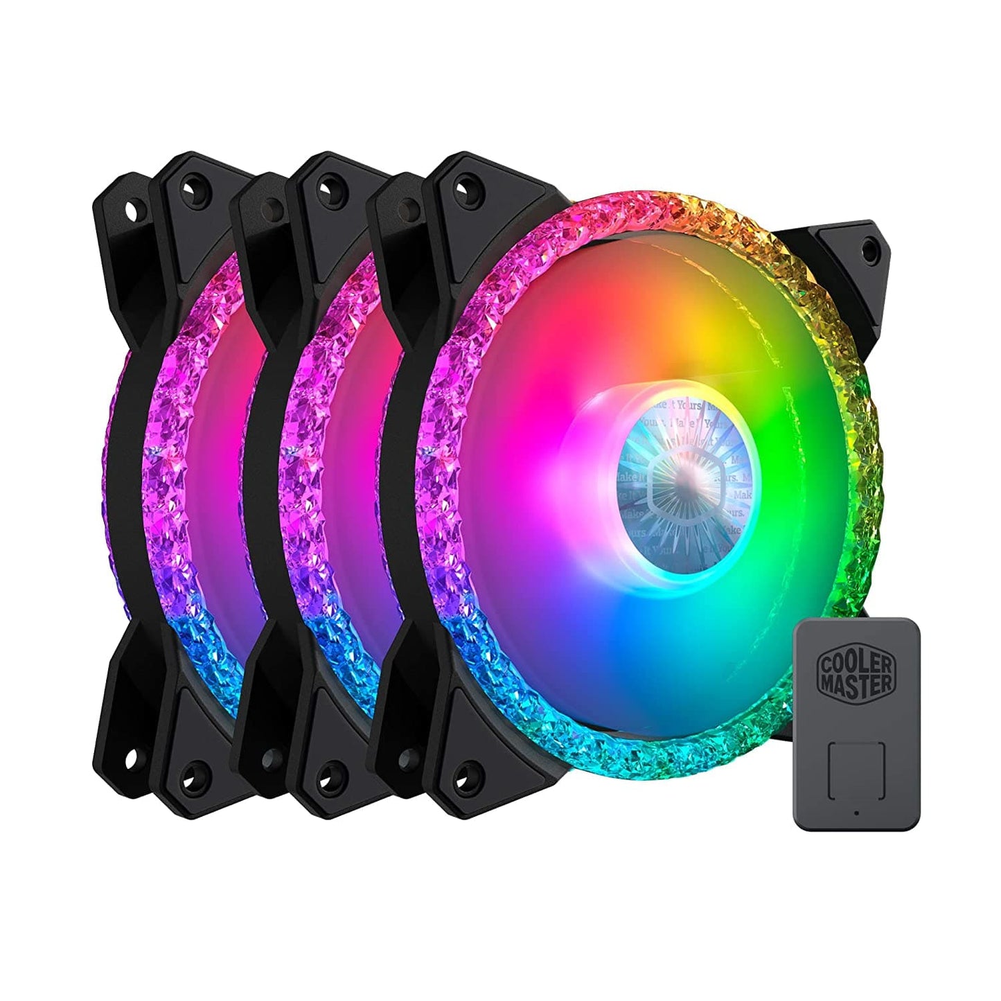 COOLER MASTER MasterFan MF120 Prismatic ARGB Cabinet Fan ( Triple Pack )