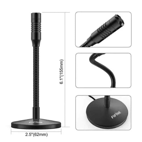 FIFINE K050 Mini Gooseneck USB Microphone