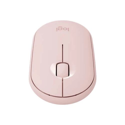 LOGITECH Pebble M350 Wireless+Bluetooth Ambidextrous Gaming Mouse ( 910-005601 ) ( 1000DPI / 3 Macro Button ) ( Rose )