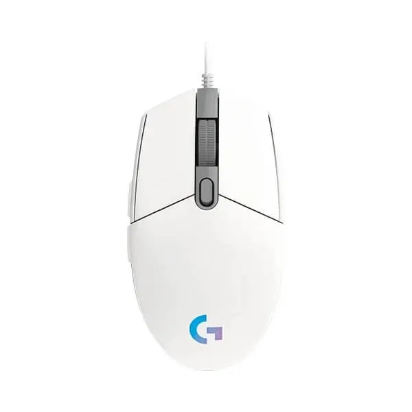 LOGITECH G203 Lightsync Wired Ambidextrous Gaming Mouse ( 910-005791 ) ( 8000DPI / 6 Macro Buttons ) ( White )