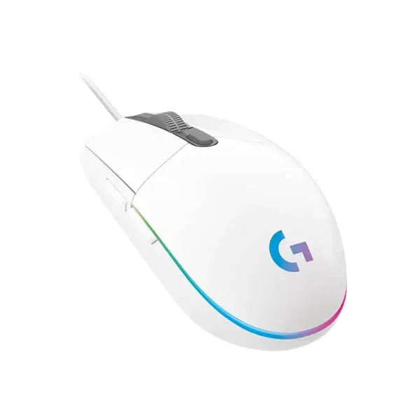 LOGITECH G203 Lightsync Wired Ambidextrous Gaming Mouse ( 910-005791 ) ( 8000DPI / 6 Macro Buttons ) ( White )