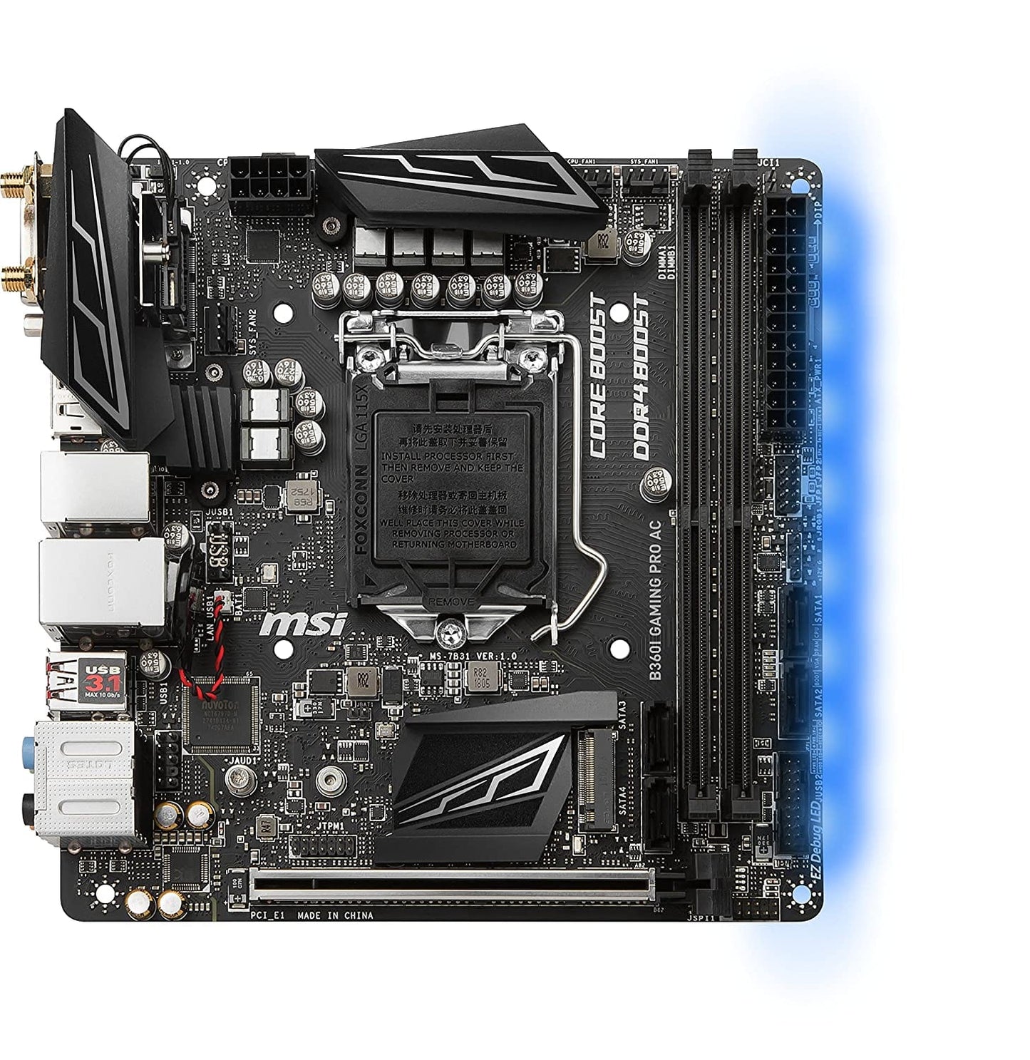 MSI B360I Gaming Pro AC DDR4 Intel Motherboard