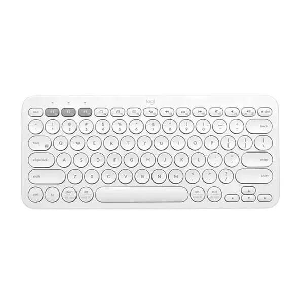 LOGITECH K380 60% Membrane Wireless Gaming Keyboard ( Off-White )