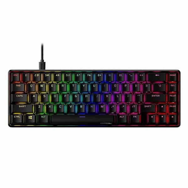 HYPERX Alloy Origins 65 % RGB Mechanical Wired Gaming Keyboard ( Black ) ( Red Linear Switch )