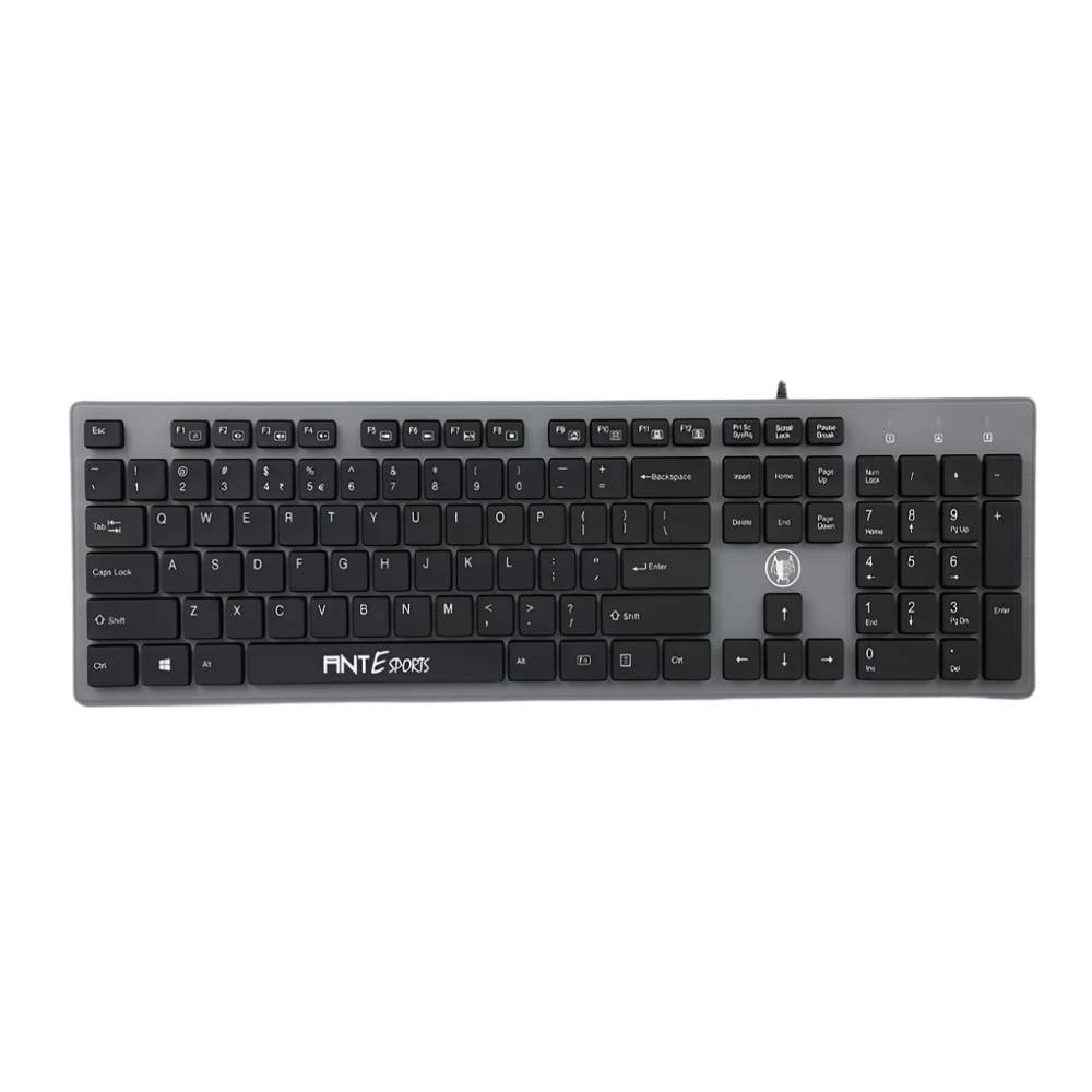 ANT ESPORTS KB217 Full Size Mechanical Wired Keyboard ( Black ) ( Low Profile Keys )