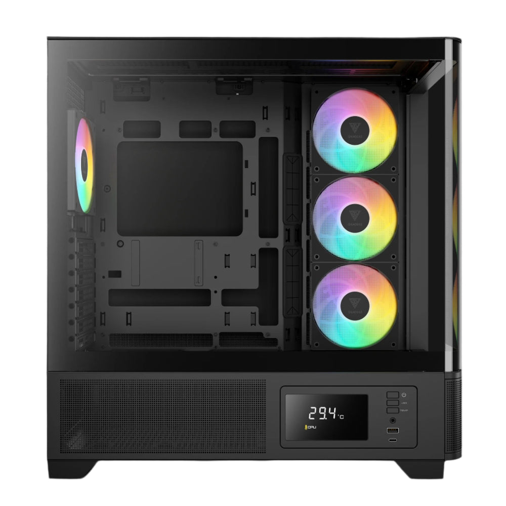 GAMDIAS Atlas P2 CG ARGB ATX Mid Tower Cabinet ( Black )