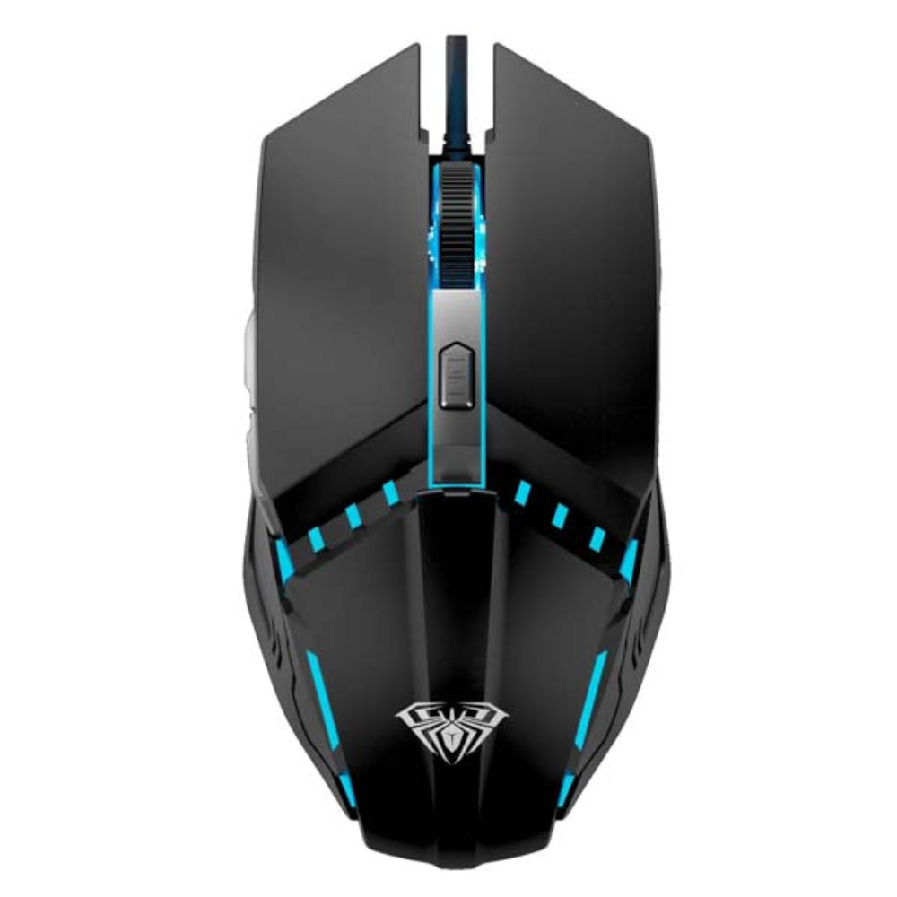 AULA S31 Wired Ergonomic Gaming Mouse ( Black ) ( 1200DPI / 4 Macro Buttons )