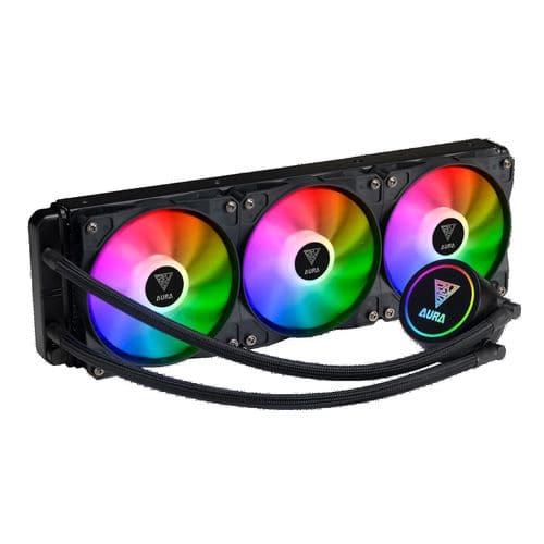 GAMDIAS Aura GL 360 RGB 360mm CPU Liquid Cooler (Black)