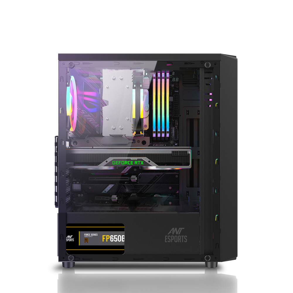 ANT ESPORTS Elite 1100 ATX Gaming Cabinet (Black)