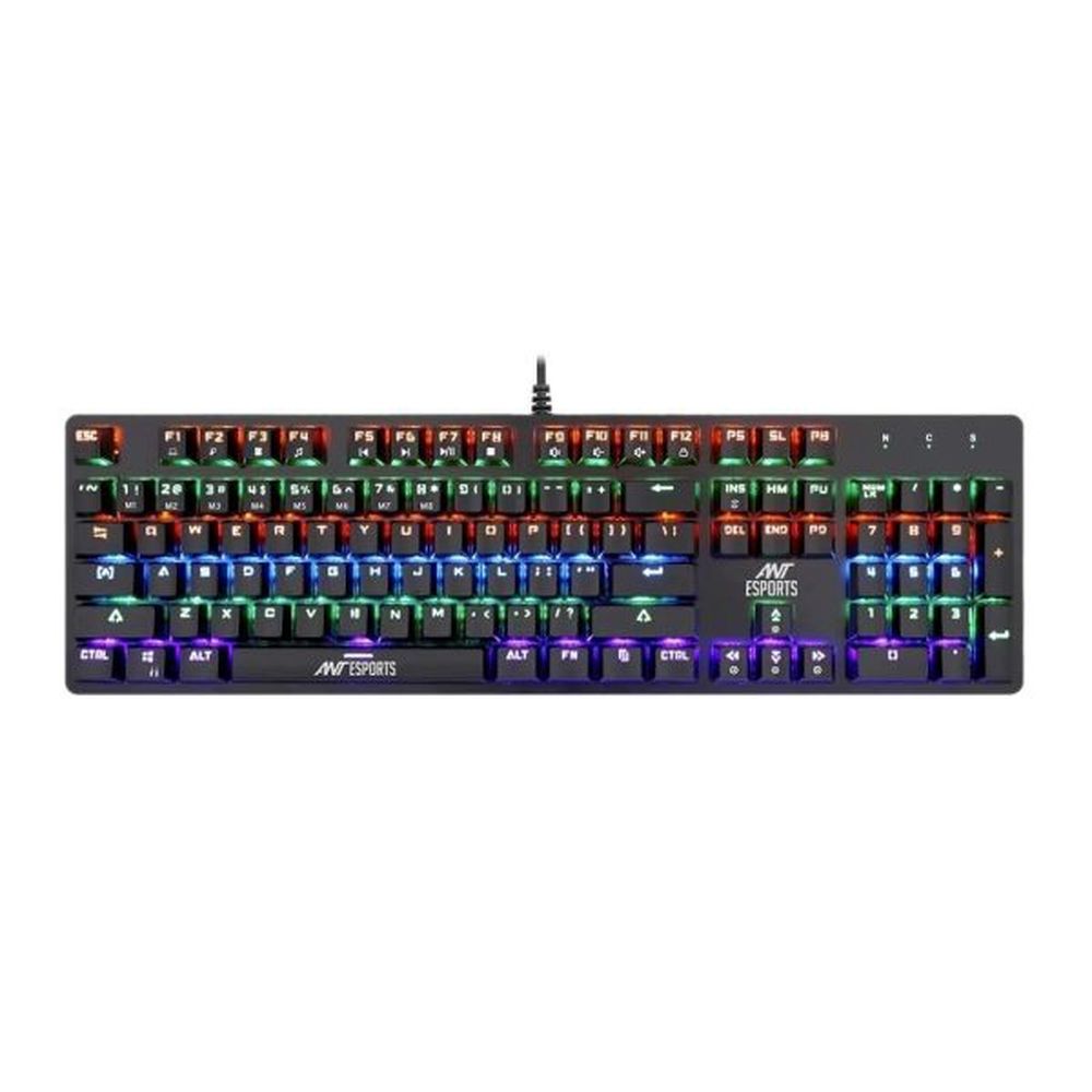 ANT ESPORTS MK3200 V2 Full Size Mechanical Wired Gaming Keyboard (Black) (RED Switch) (Linear Switch)