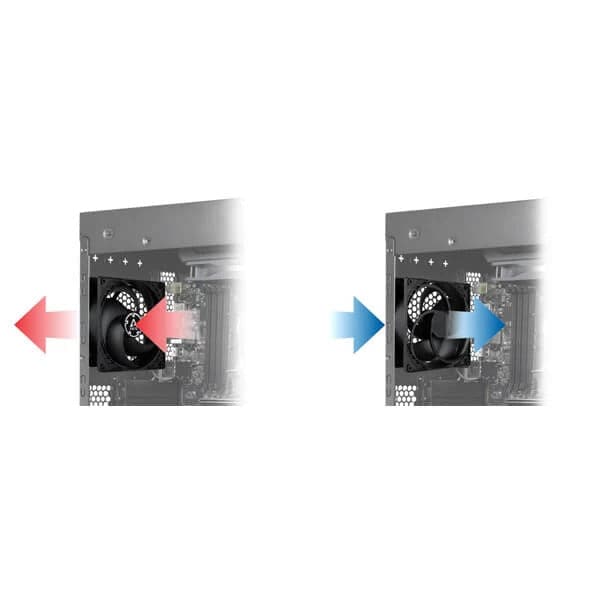 ARCTIC P12 Slim 120mm PST PWM Non-RGB Cabinet Fans (Black) (Single Pack)