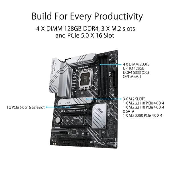 ASUS Prime Z690-P DDR4 Intel Motherboard