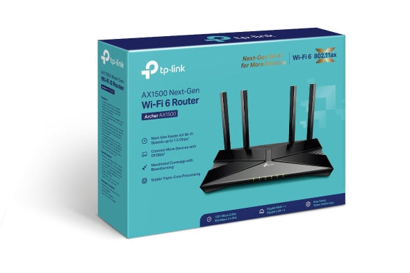 TPLink Archer AX1500 Wi-Fi 6 Router