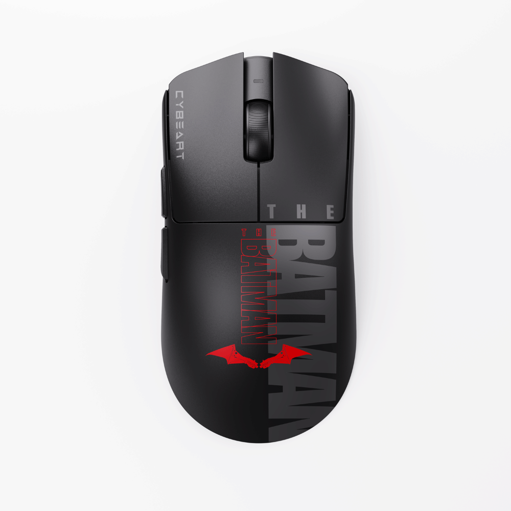 CYBEART Artimis 1K Wireless Tri Mode Ambidextrous Batman Edition Gaming Mouse ( The Batman ) ( 24000DPI / 5 Macro Buttons )