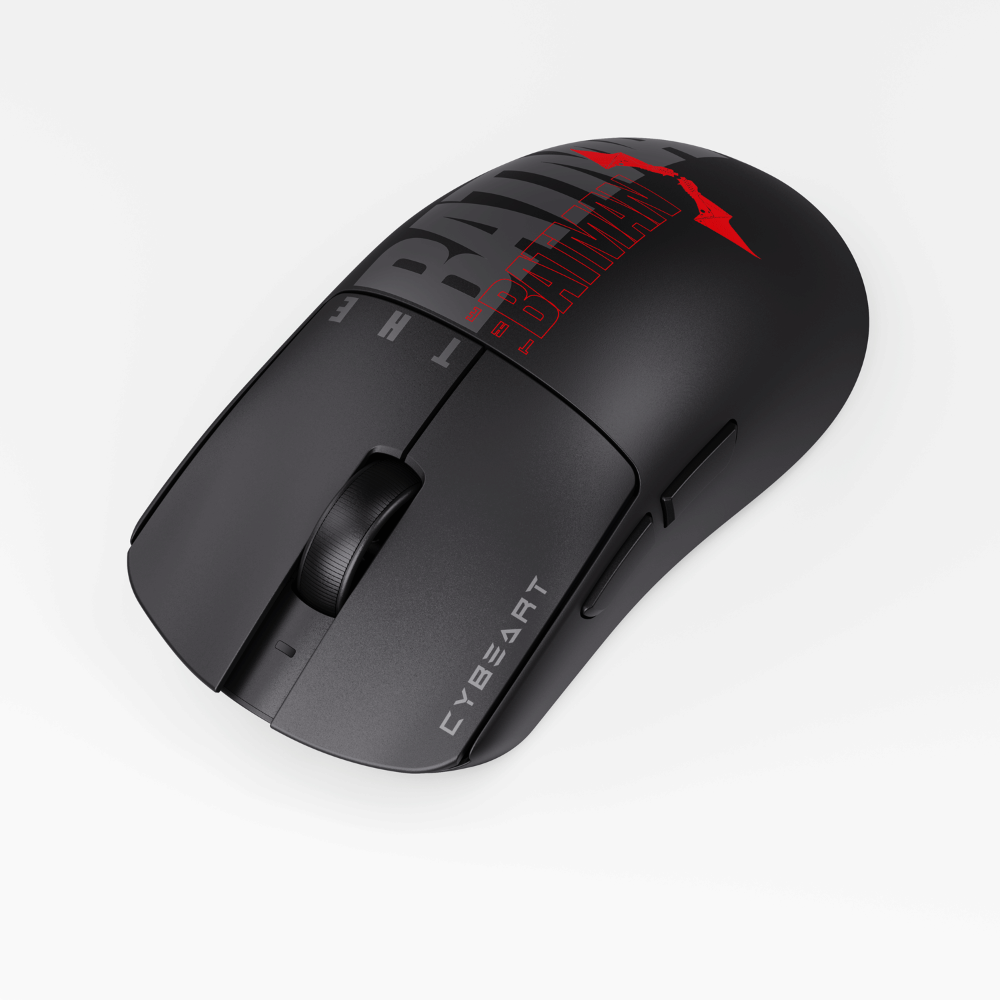 CYBEART Artimis 1K Wireless Tri Mode Ambidextrous Batman Edition Gaming Mouse ( The Batman ) ( 24000DPI / 5 Macro Buttons )