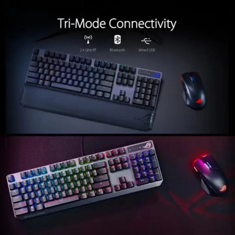 ASUS Rog Strix Scope NX Deluxe Full Size Mechanical Wireless Gaming Keyboard ( Black ) ( Red Switch )