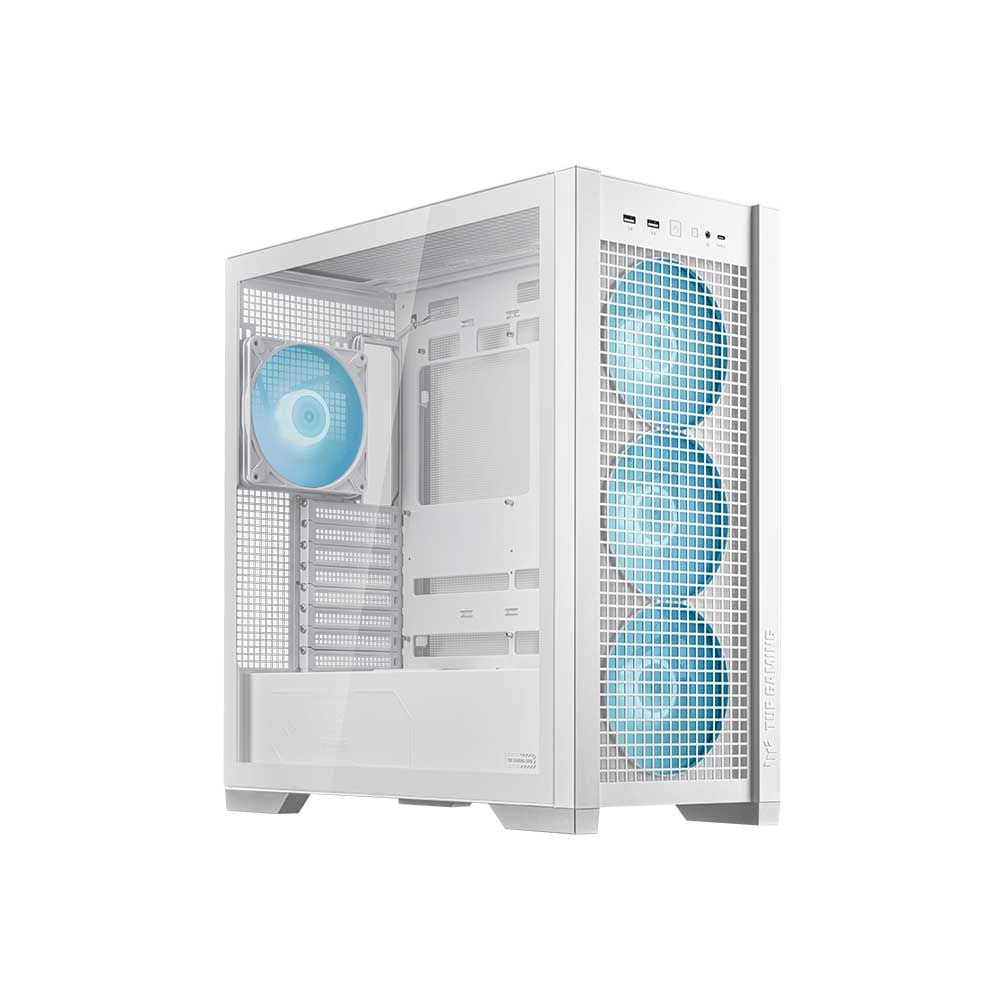 ASUS TUF Gaming GT302 ARGB EATX Mid Tower Cabinet (White)