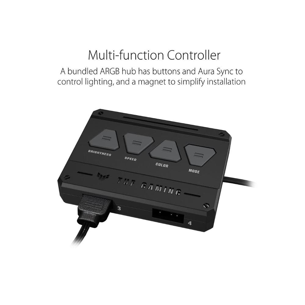 ASUS TUF Gaming TF120 120mm ARGB Cabinet Fans (White) (Triple Pack)