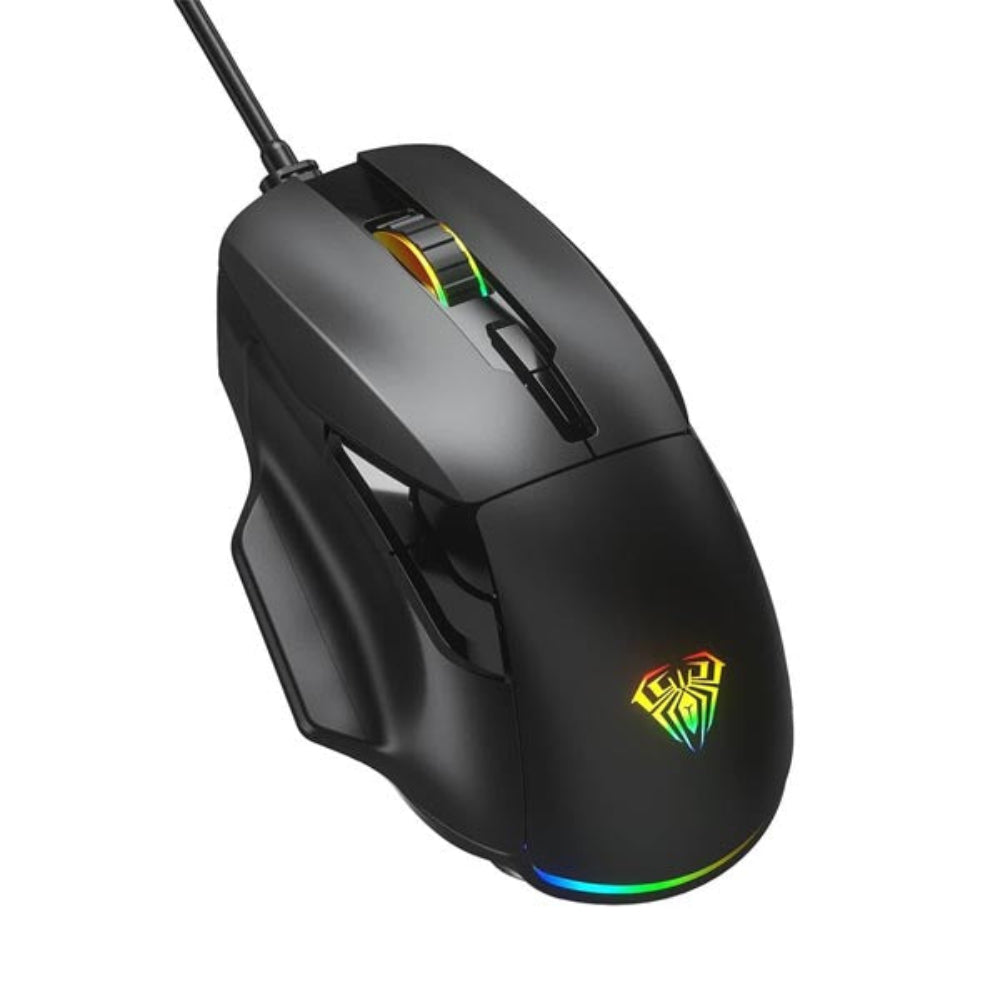 AULA F815 Wired Ergonomic Gaming Mouse ( F815 ) ( 12800DPI / 7 Macro Buttons )