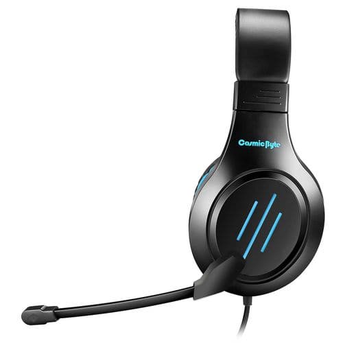 COSMIC BYTE Blazar Wired Stereo Gaming Headphone With Mic ( Blue ) ( PC/PS4/PS5/Tablets/Xbox One )