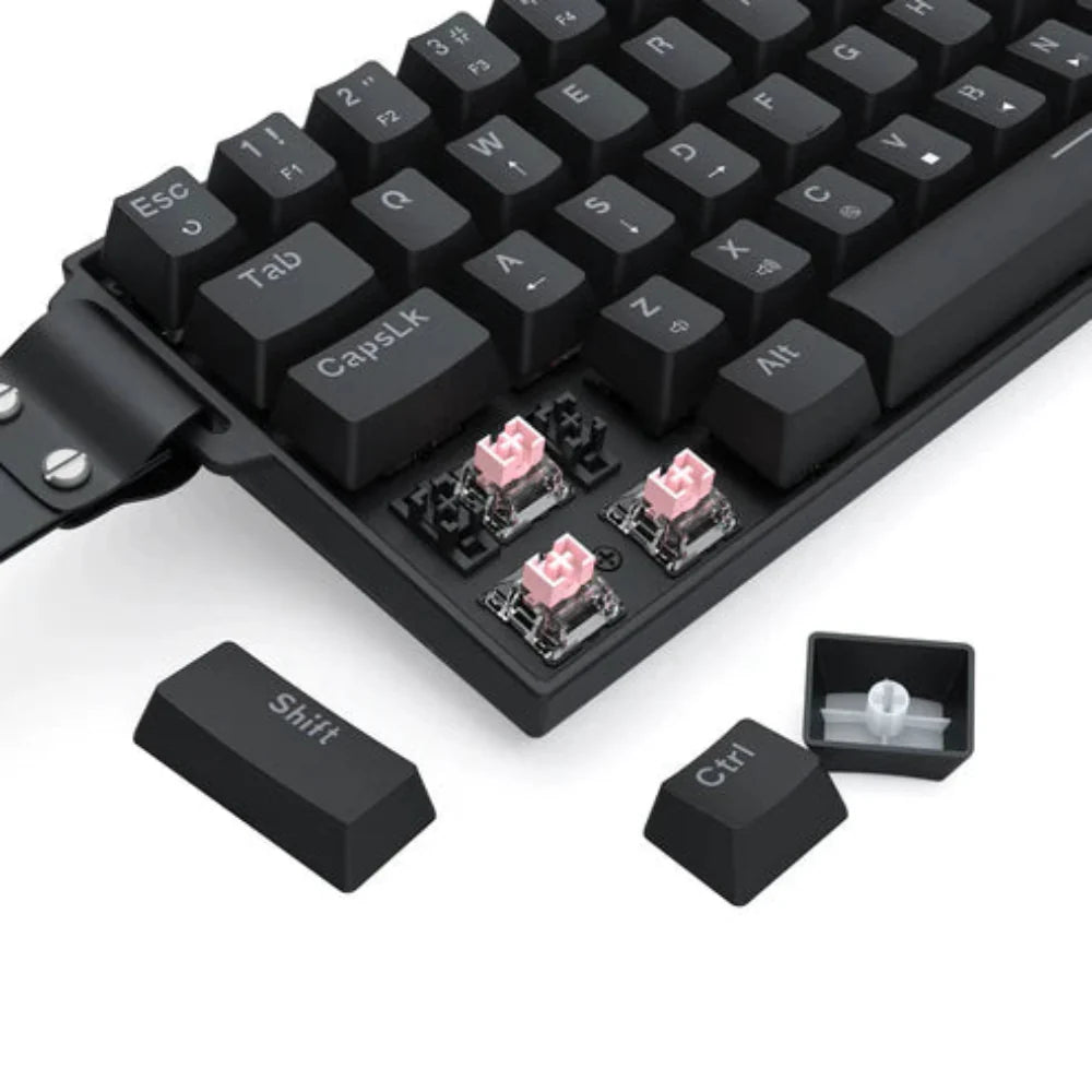 REDRAGON Castor K631 HE 60% Mechanical RGB Wired Gaming Keyboard With Strap ( Black ) ( Magnetic Switches )