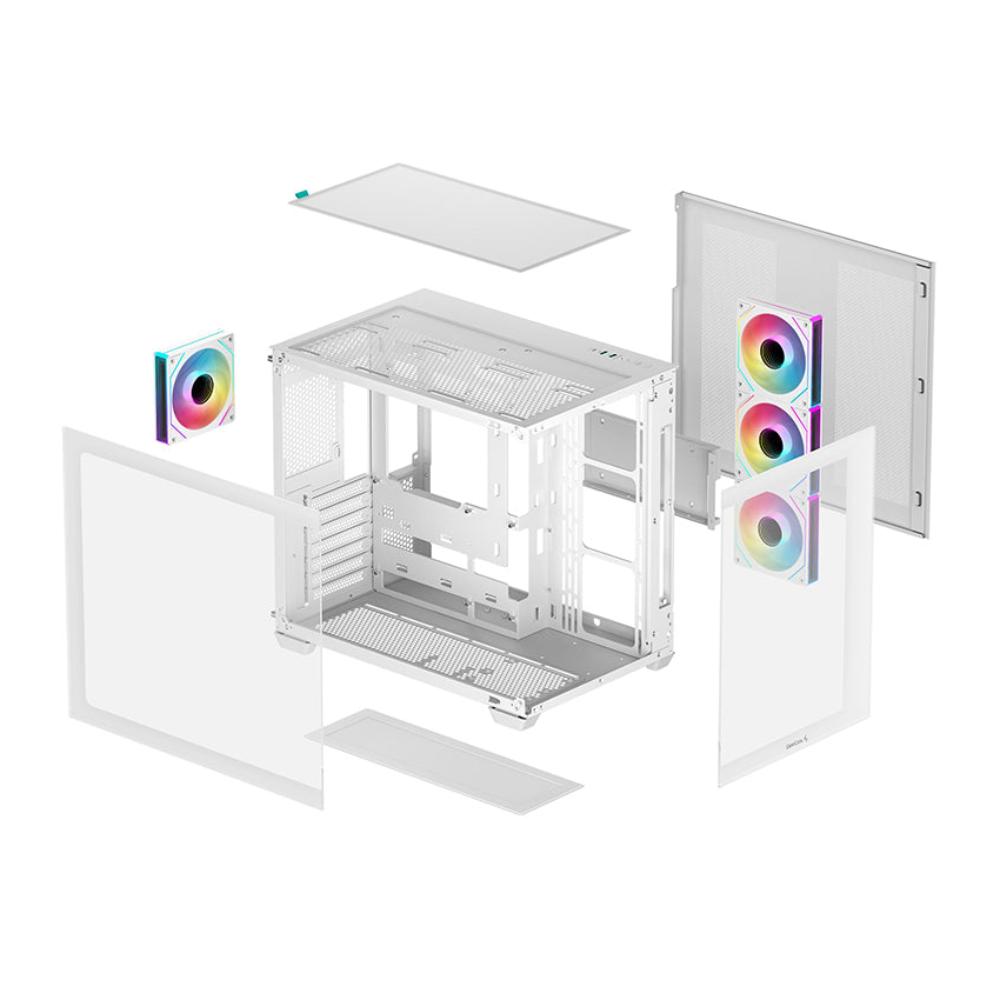 DEEPCOOL CG530 4F ARGB ATX Mid Tower Cabinet (White)