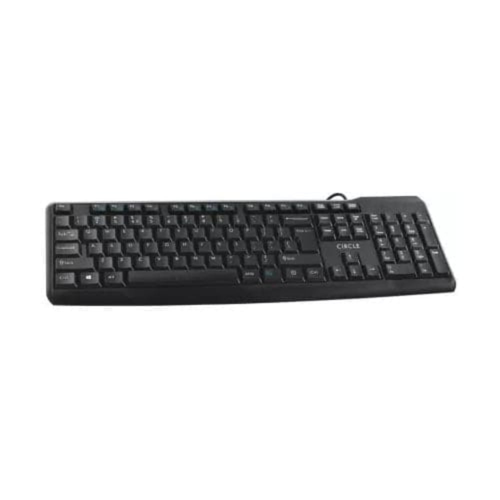 CIRCLE Caliber Full Size Membrane Wired Gaming Keyboard ( Black )