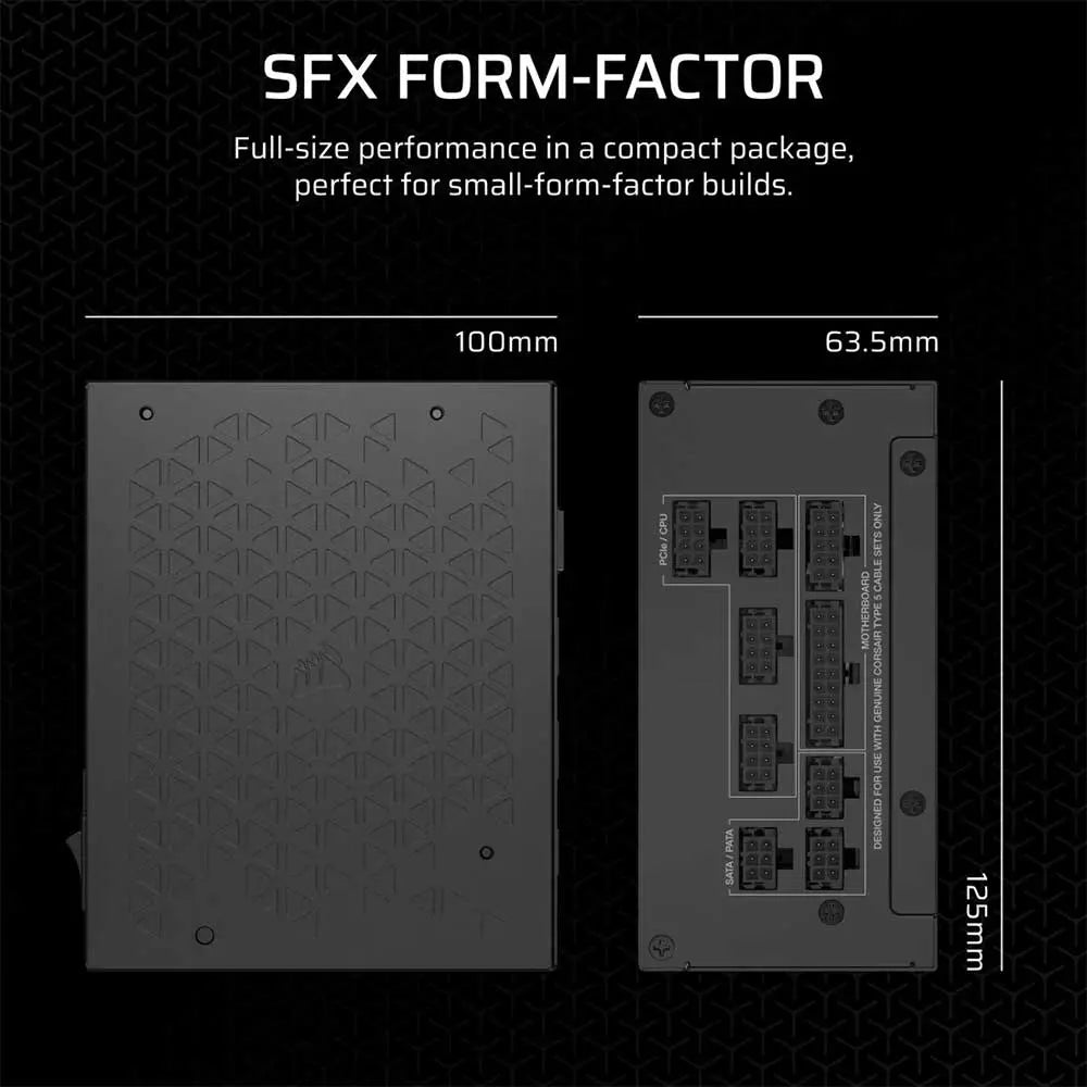 CORSAIR SF750 80+ Platinum ATX 3.1 Fully Modular Power Supply (750 W)