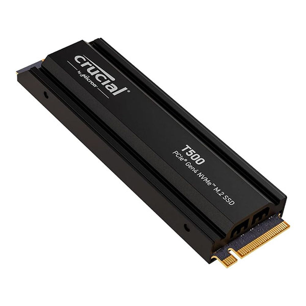 CRUCIAL T500 1TB M.2 NVME Gen4 Solid State Drive ( SSD ) ( With Heatsink )