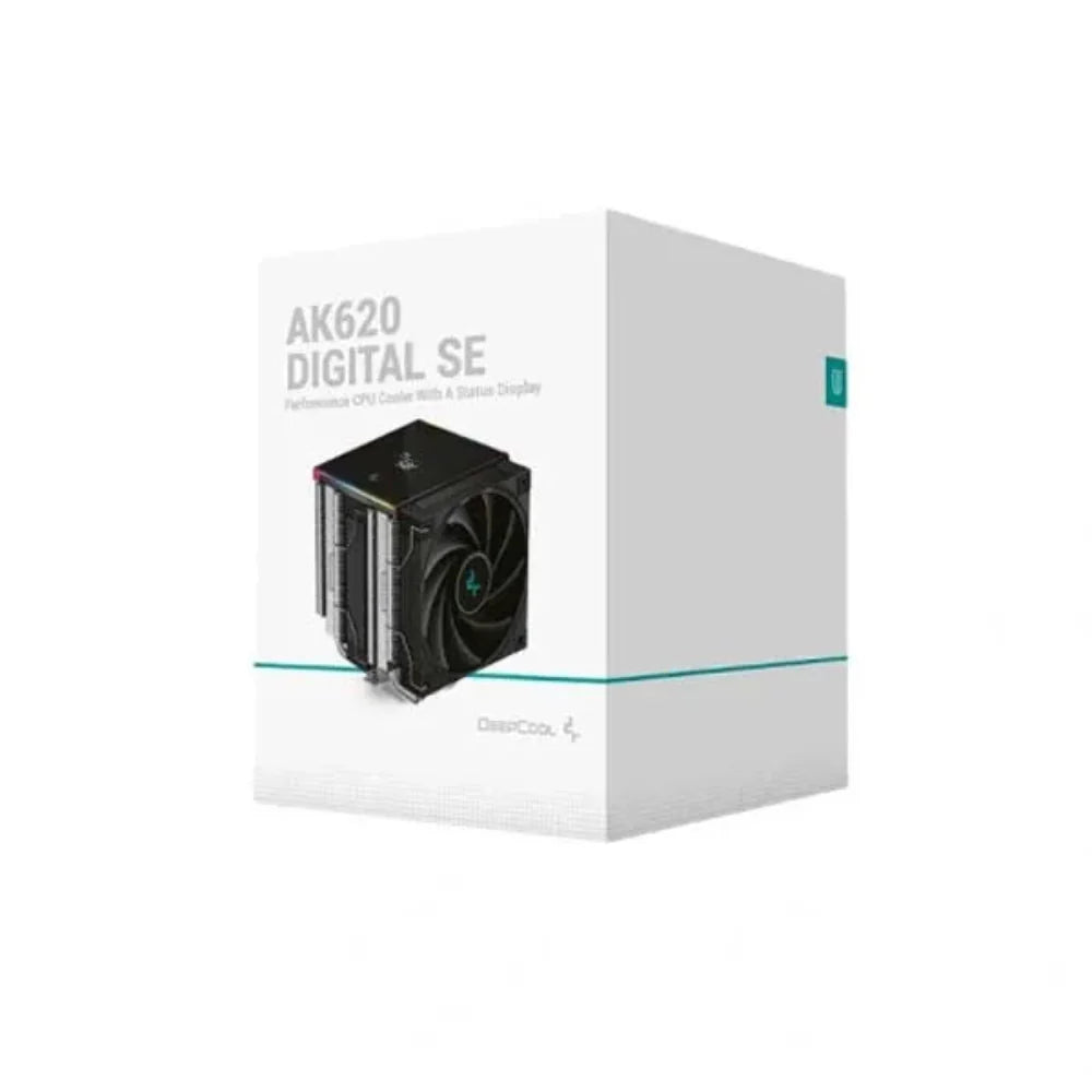 DEEPCOOL AK620 Digital SE ARGB Dual Tower CPU Air Cooler ( Black ) ( With ARGB LED Strip )