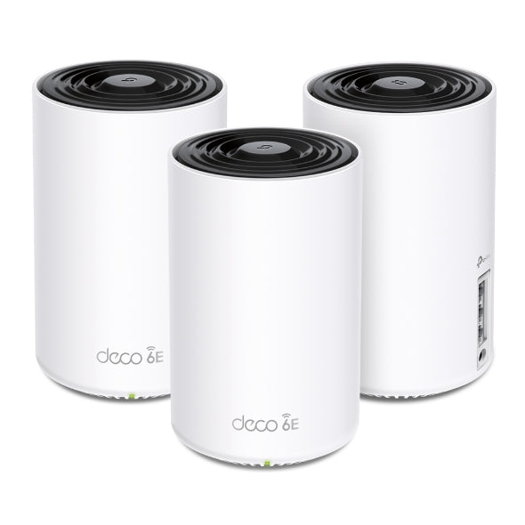 TPLink Deco XE75 AXE5400 (3-Pack) Tri-Band Mesh Wi-Fi 6E System
