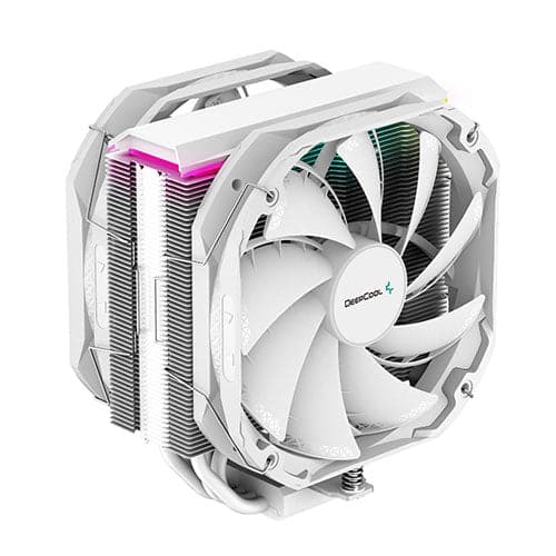 DEEPCOOL AS500 Plus ARGB 140mm Single Tower CPU Air Cooler (White)