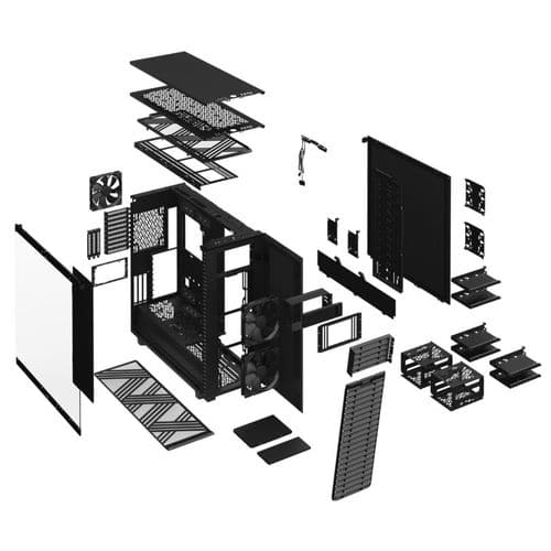 FRACTAL DESIGN Define 7 XL Dark Tint EATX Full Tower Cabinet