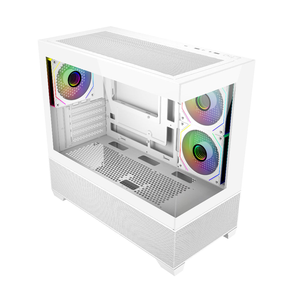 COOLER MASTER Elite 490 ARGB MATX Mini Tower Cabinet ( White )