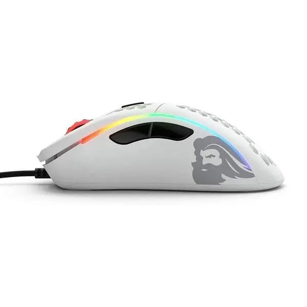 GLORIOUS Model O Wired Ambidextrous Gaming Mouse ( 12000DPI / 6 Macro Buttons ) ( Go-White ) (Matte White)