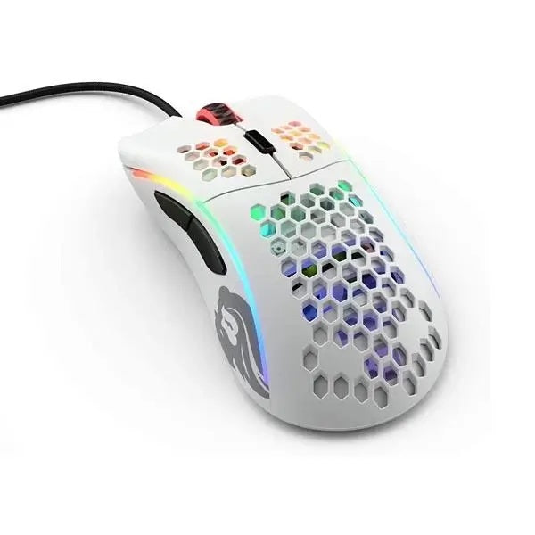 GLORIOUS Model O Wired Ambidextrous Gaming Mouse ( 12000DPI / 6 Macro Buttons ) ( Go-White ) (Matte White)