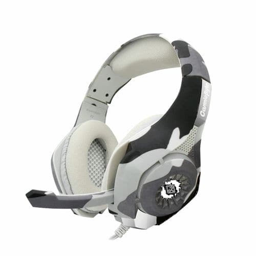COSMIC BYTE GS410 RGB 3.5mm Wired Stereo Gaming Headphone With Mic (Camo Grey)