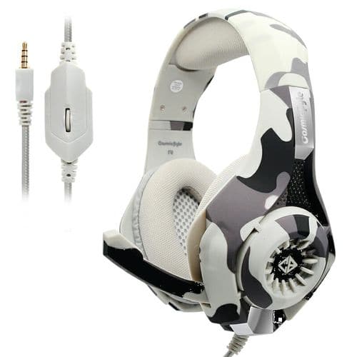 COSMIC BYTE GS410 RGB 3.5mm Wired Stereo Gaming Headphone With Mic (Camo Grey)