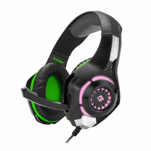 COSMIC BYTE GS420 3.5mm Wired Stereo Gaming Headphone With Mic ( Green )