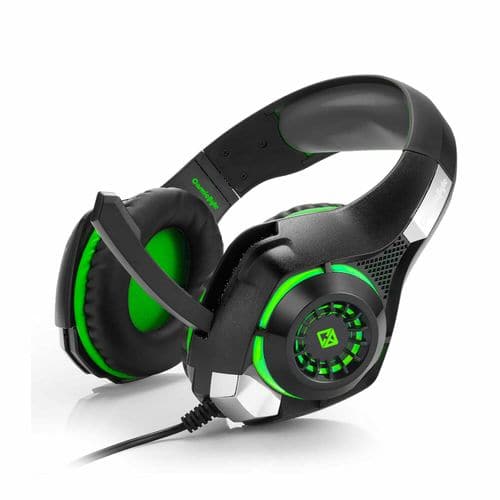 COSMIC BYTE GS420 3.5mm Wired Stereo Gaming Headphone With Mic ( Green )