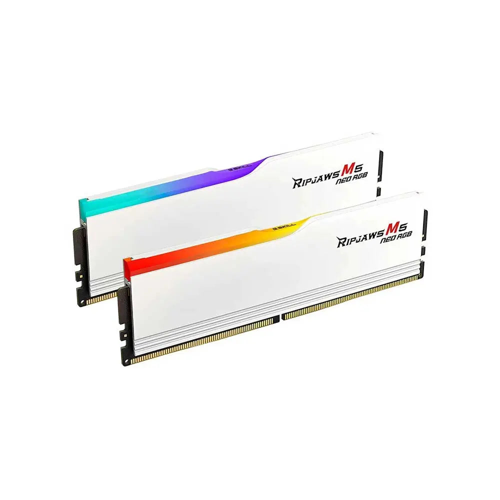 G.SKILL Ripjaws M5 Neo RGB 32GB (16GBx2) 6000MHz DDR5 Desktop RAM (White) ( CL36 )