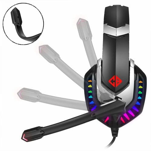 COSMIC BYTE G2050 RGB 3.5mm Wired Stereo Gaming Headphone With Mic ( Red )