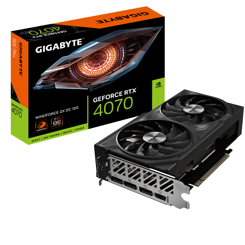 GIGABYTE GeForce RTX 4070 WindForce 2X OC V2 12GB Nvidia Graphic Card