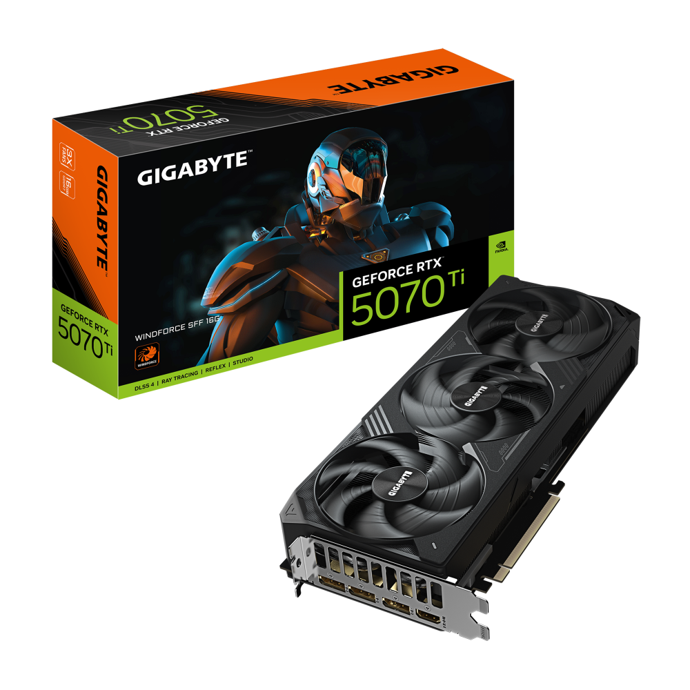 GIGABYTE GeForce RTX 5070 Ti Windforce SFF 16GB Nvidia Graphic Card